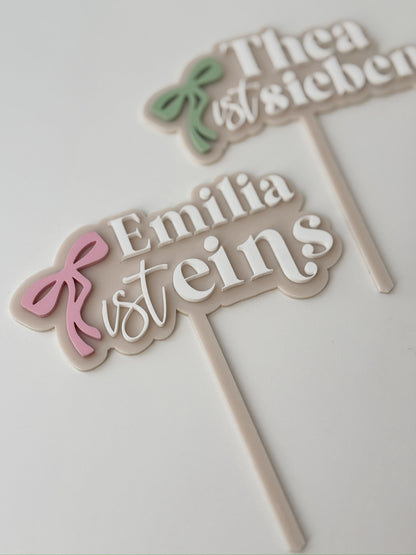 CAKE TOPPER - Schleife