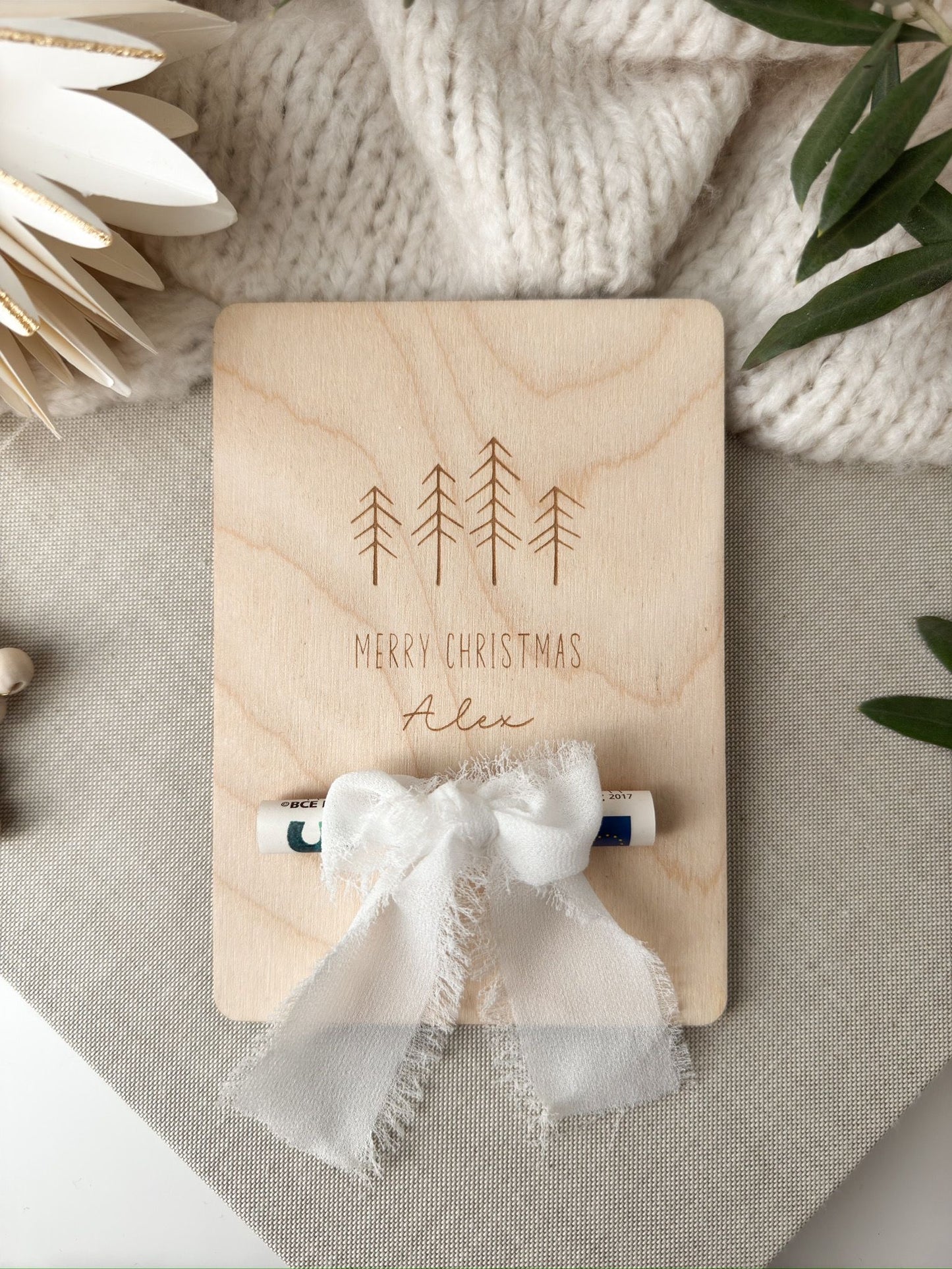 Personalisiertes Geldgeschenk zu Weihnachten