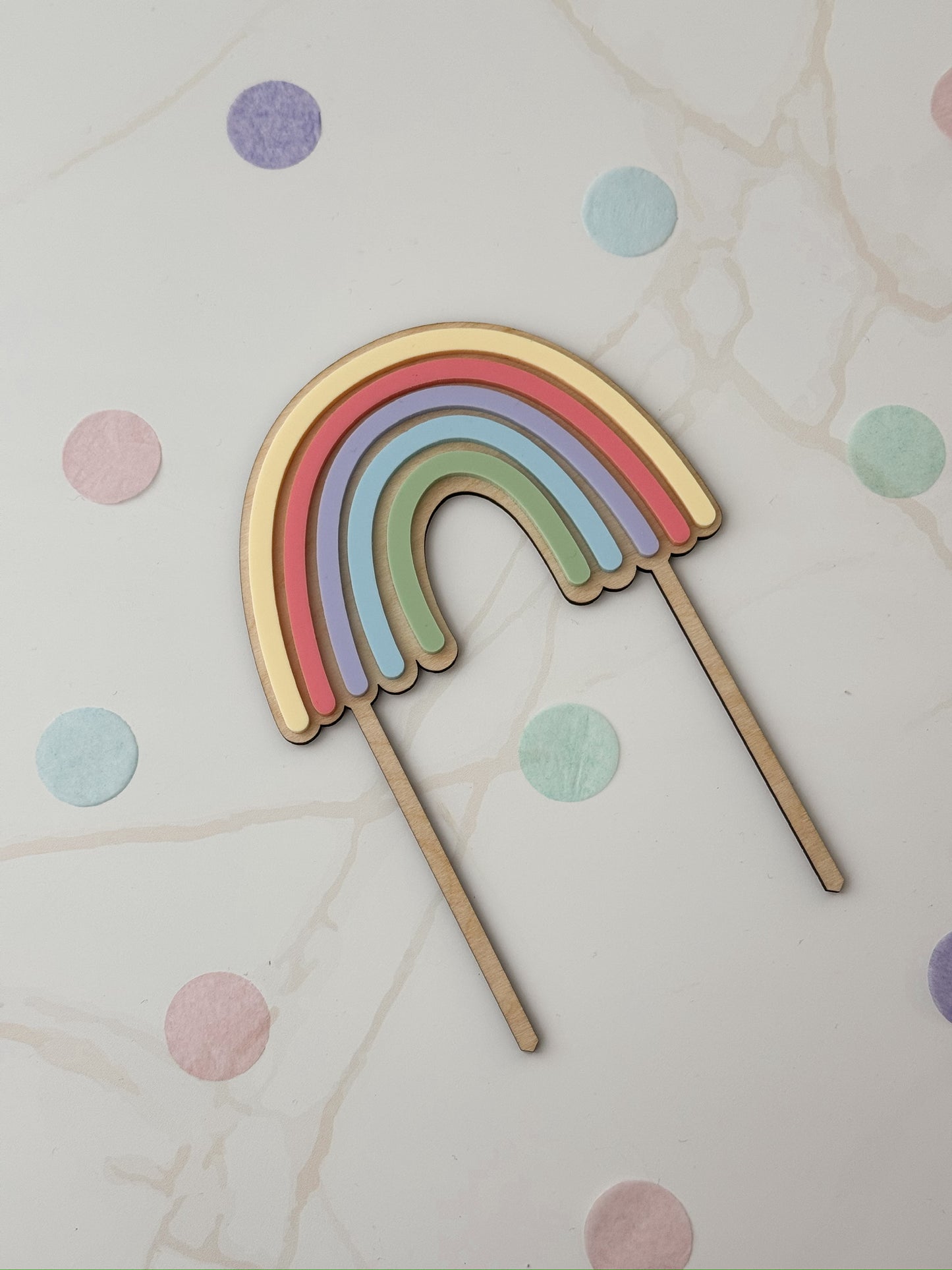 Regenbogen Cake Topper