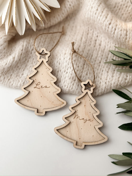 Personalisierter Christbaumanhänger - Tannenbäumchen