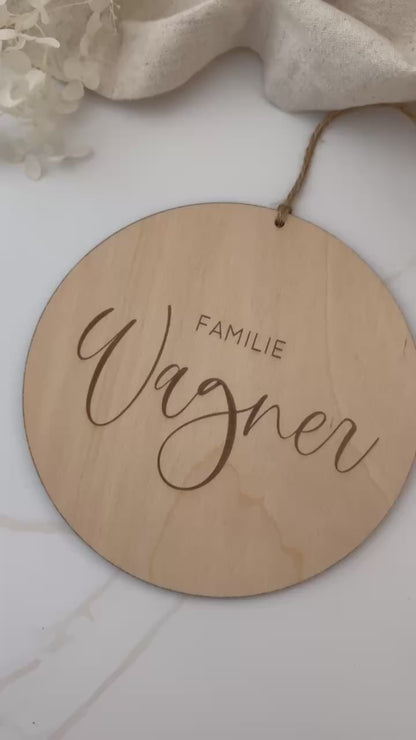 Personalisiertes Namensschild
