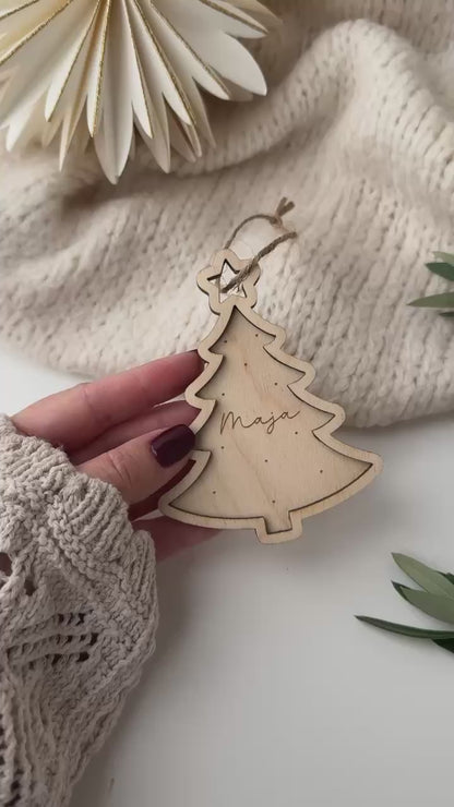 Personalisierter Christbaumanhänger - Tannenbäumchen