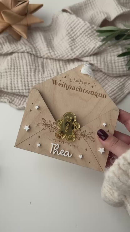 Wunschzettel aus Holz