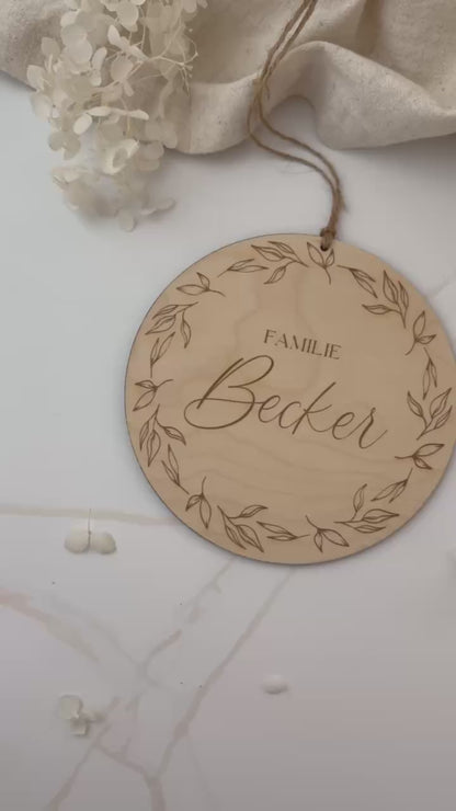 Personalisiertes Namensschild
