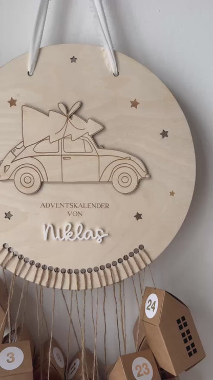 Personalisierter Aventskalender zum Befüllen - Auto