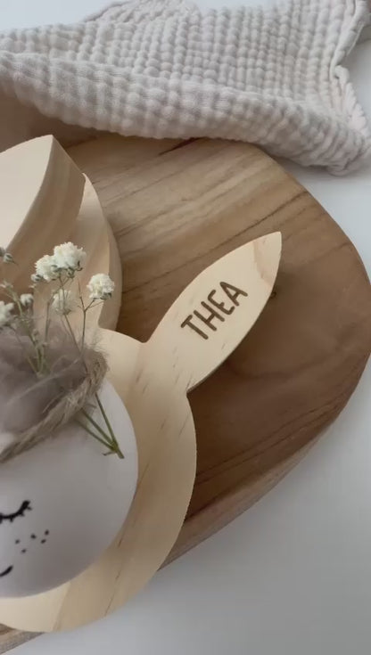 Personalisierter Eierbecher Hase