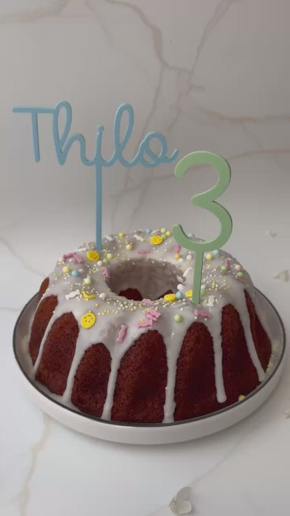 Zahlen Cake Topper