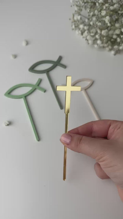 Cake Topper Set Taufe