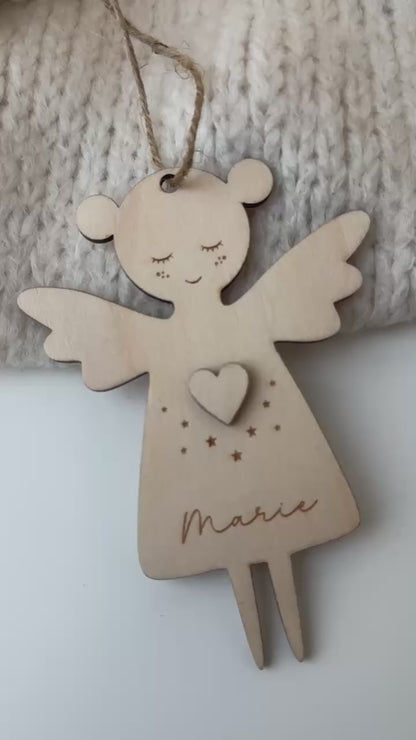 Personalisierter Christbaumanhänger - Engel