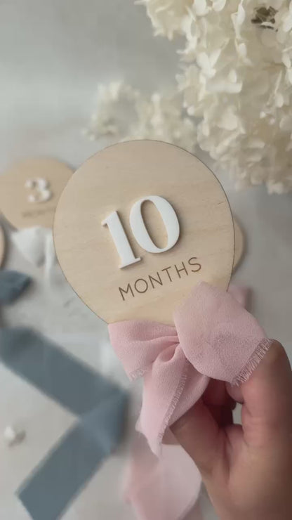 Personalisiertes Meilensteinkarten-Set
